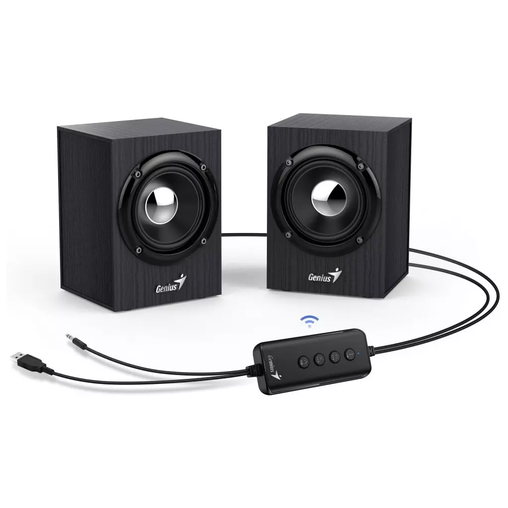 Obrázek produktu Genius repro SP-HF385BT/ 2.0/ Bluetooth 5.0/ 4W/ dřevěné/ černé