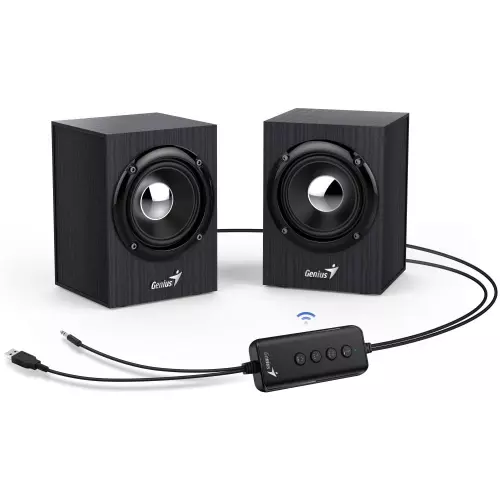 obrázek produktu Genius repro SP-HF385BT/ 2.0/ Bluetooth 5.0/ 4W/ dřevěné/ černé