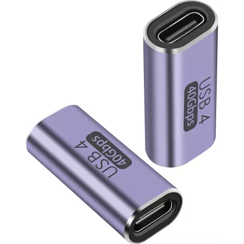 obrázek produktu PremiumCord 40Gbps Aluminium USB-C Female - USB-C Female spojka