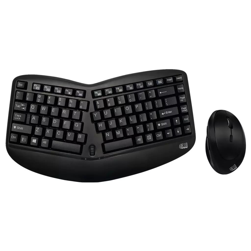 Obrázek produktu Adesso set klávesnice a myši WKB-1150CB, bezdrátový, US - černá