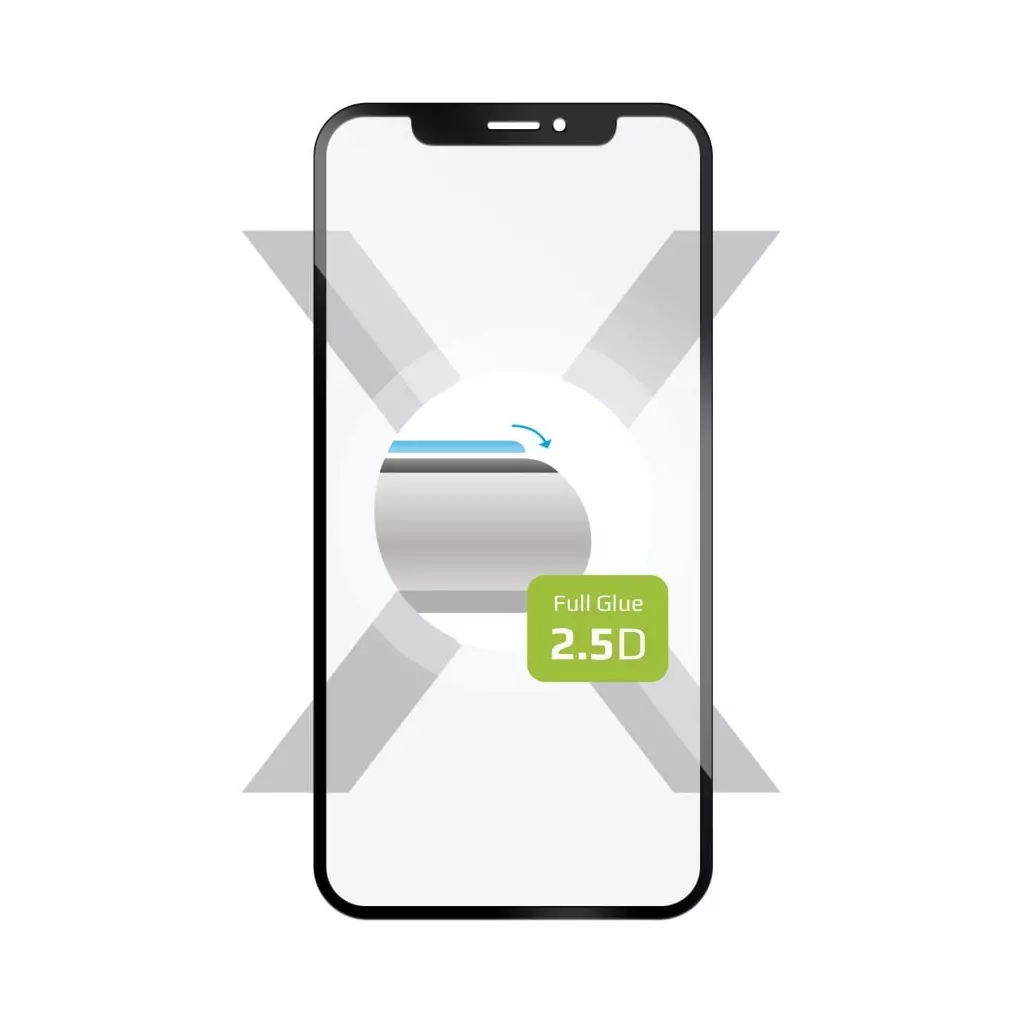 Obrázek produktu Ochranné tvrzené sklo FIXED Full-Cover pro Xiaomi Redmi Note 12S, lepení přes celý displej, černé
