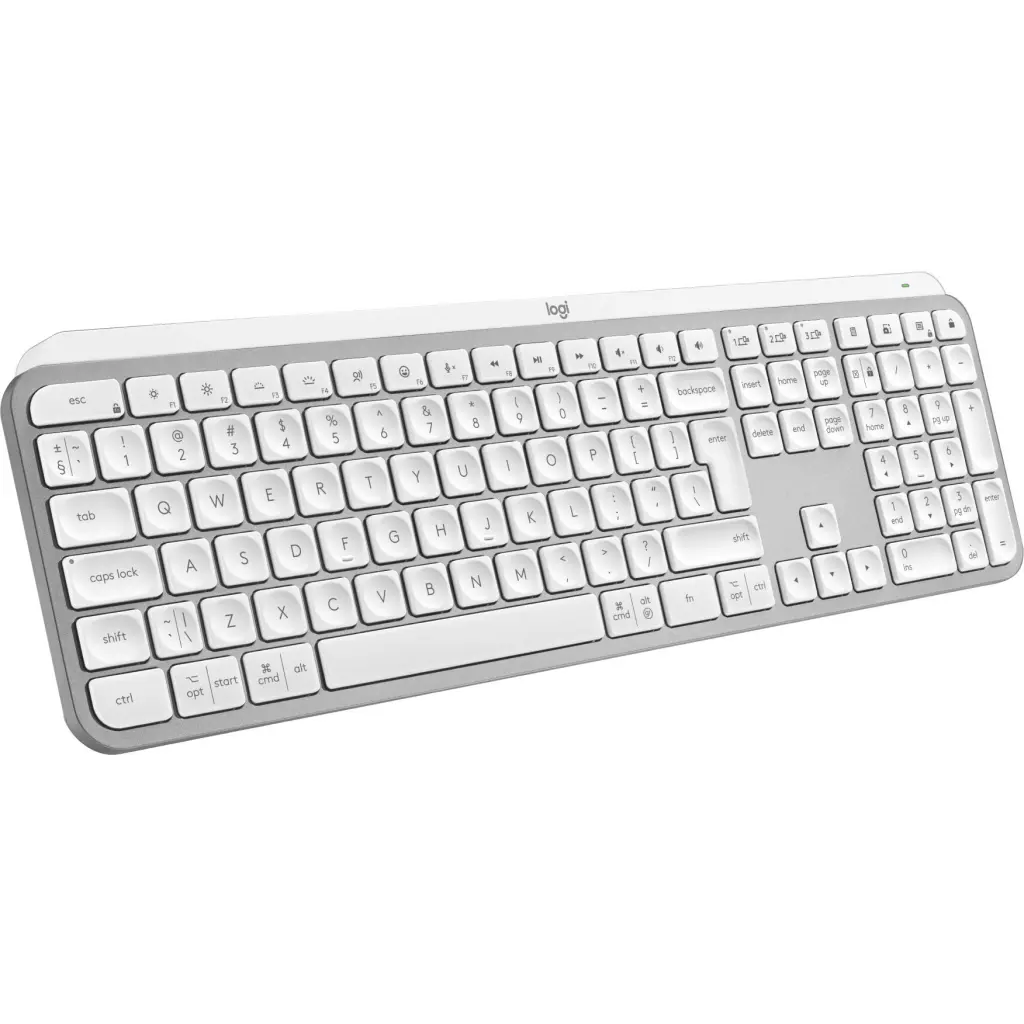 Obrázek produktu Logitech klávesnice Wireless MX Keys S, US,  INTL, bezdrátová, Pale Grey, Bolt - bílá