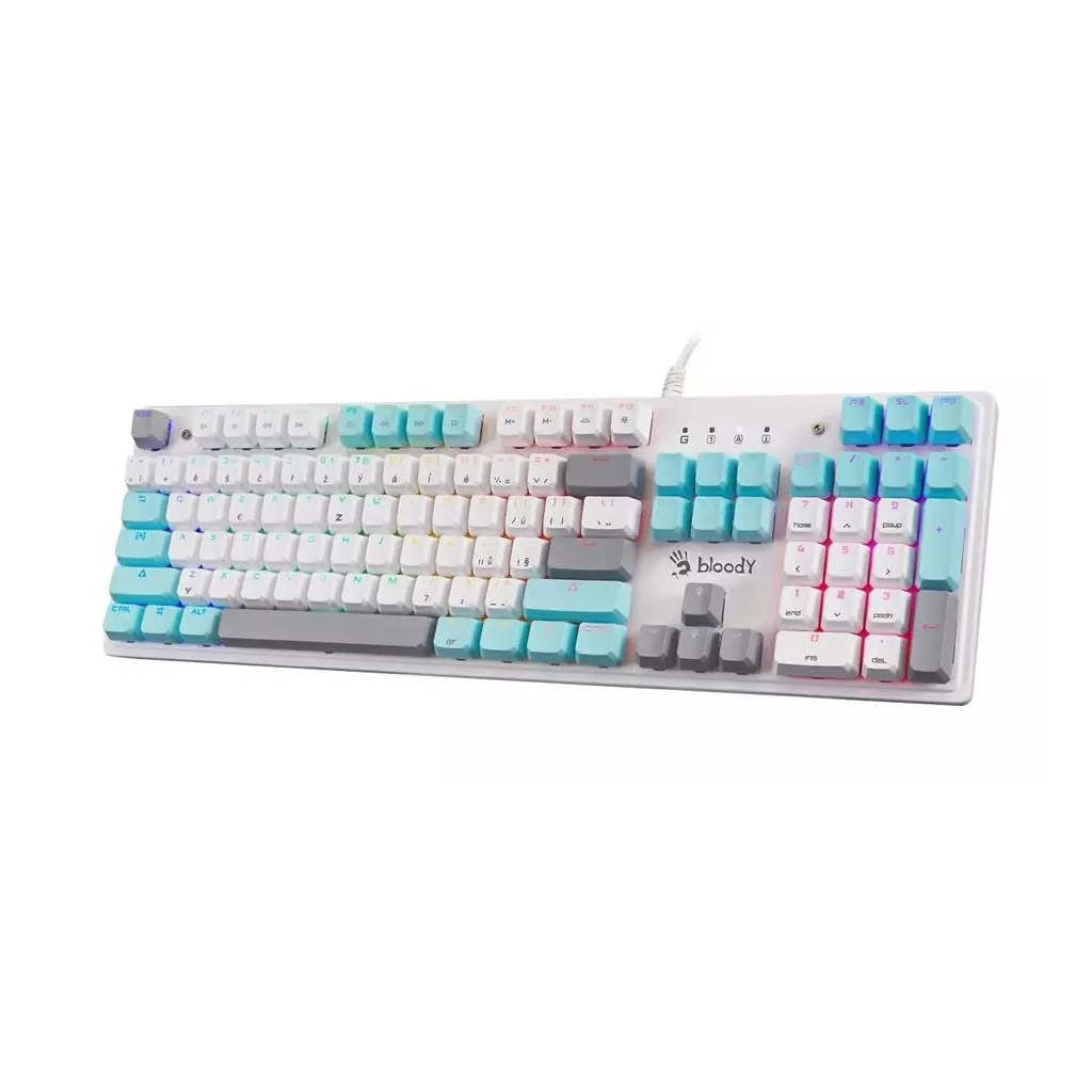 Obrázek produktu A4Tech Bloody S510R, ledově bílá, CZ/SK - bílá