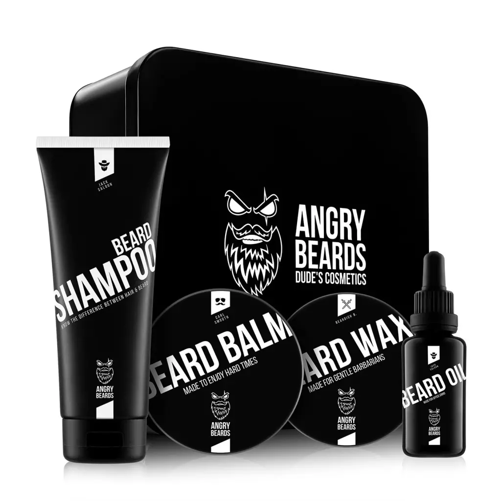 Obrázek produktu Angry Beards Velká sada péče o vousy Smooth & Saloon
