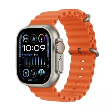 obrázek produktu Apple Watch Ultra 2 49mm titanové pouzdro s oranžovým oceánským řemínkem