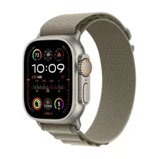 obrázek produktu Apple Watch Ultra 2 49mm titanové pouzdro s olivovým alpským tahem - Medium