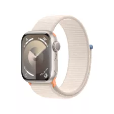 obrázek produktu Apple Watch Series 9 41mm Hvězdně bílý hliník s hvězdně bílým provlékacím sportovním řemínkem