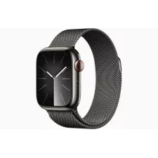 obrázek produktu Apple Watch Series 9 41mm Cellular Grafitově šedý nerez s grafitově šedým milánským tahem