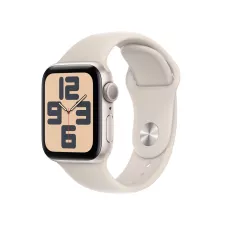 obrázek produktu Apple Watch SE 40mm Hvězdně bílý hliník s hvězdně bílým sportovním řemínkem - S/M