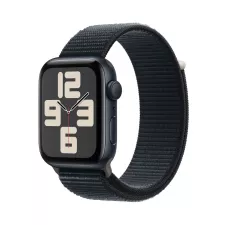 obrázek produktu Apple Watch SE 40mm Temně inkoustový hliník s temně inkoustovým provlékacím sportovním řemínkem