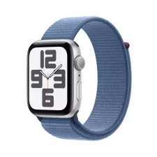 obrázek produktu Apple Watch SE 40mm Stříbrný hliník s ledově modrým provlékacím sportovním řemínkem