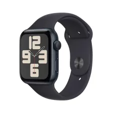 obrázek produktu Apple Watch SE 44mm Temně inkoustový hliník s temně inkoustovým sportovním řemínkem - M/L - černá