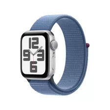 obrázek produktu Apple Watch SE Cellular 40mm Stříbrný hliník s ledově modrým provlékacím sportovním řemínkem