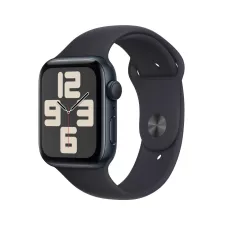 obrázek produktu Apple Watch SE Cellular 44mm Temně inkoustový hliník s temně inkoustovým sportovním řemínkem - S/M
