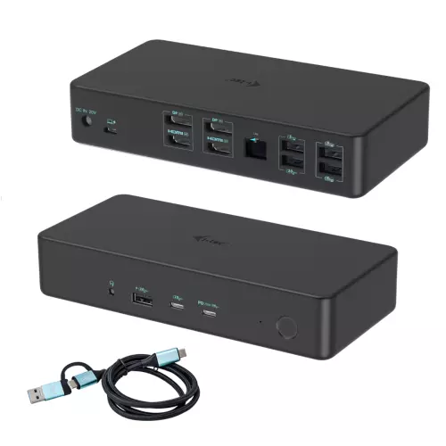 obrázek produktu i-tec USB 3.0/USB-C/Thunderbolt 3 Professional Dual 4K Display Docking Station Gen2, PD 100W
