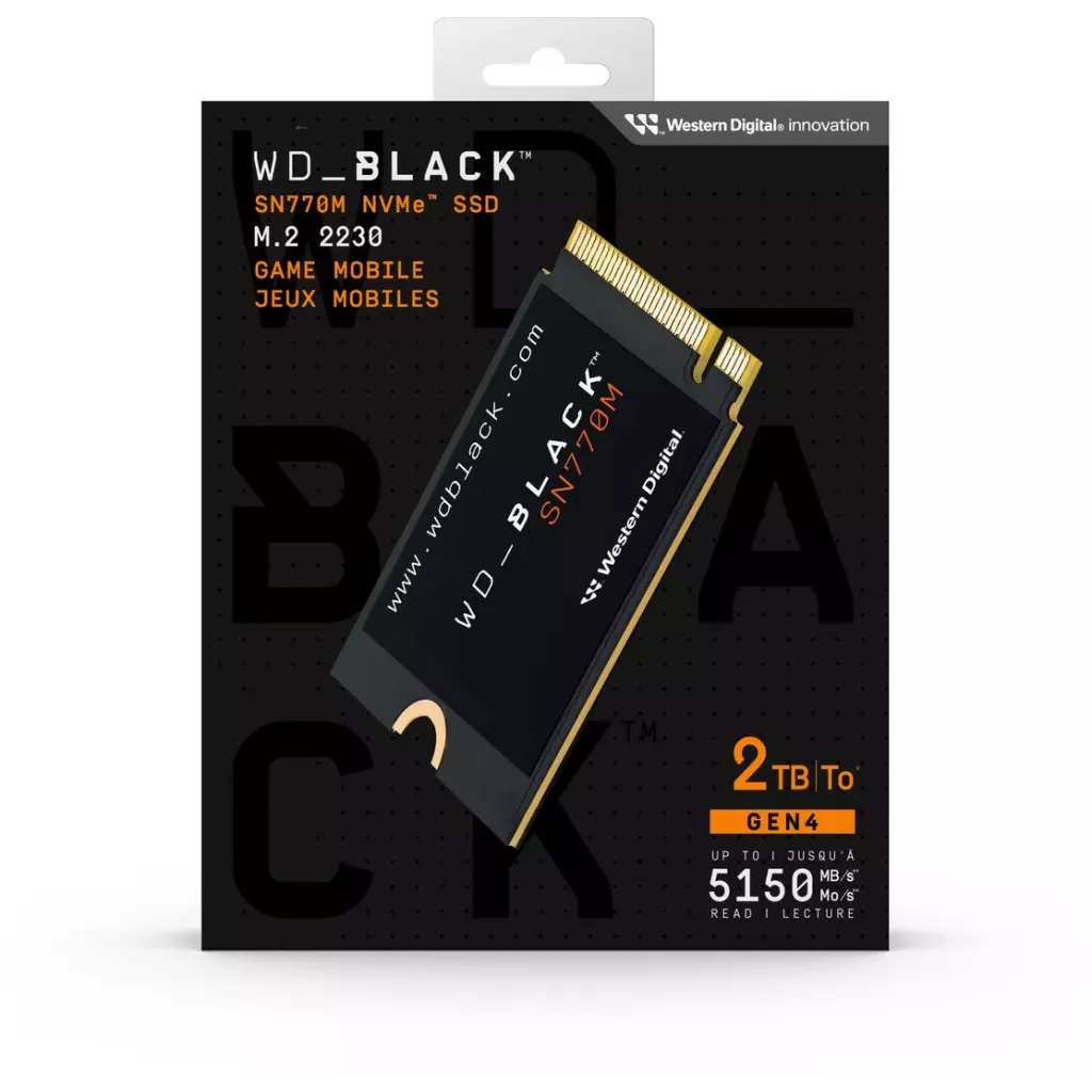 Obrázek produktu WD Black SSD SN770M 2TB NVMe M.2 2230