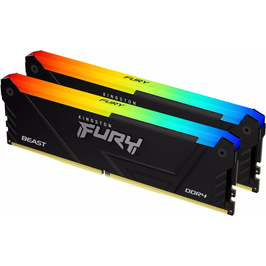 Obrázek produktu Kingston Fury Beast DIMM DDR4 32GB 3200MHz RGB (Kit 2x16GB) - černá