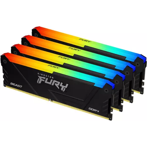 obrázek produktu Kingston Fury Beast DIMM DDR4 32GB 3600MHz RGB (Kit 4x8GB) - černá
