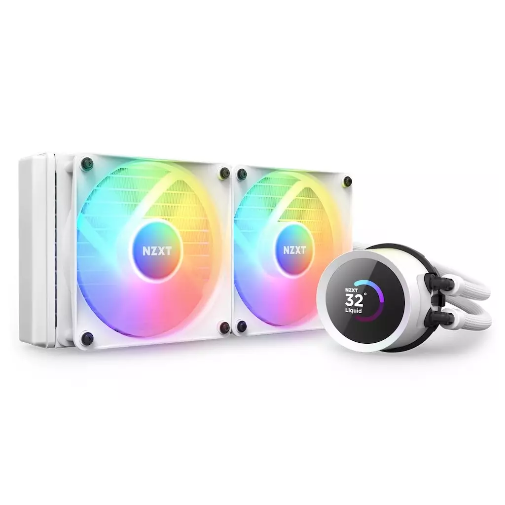Obrázek produktu NZXT Kraken 240 RGB, bílý - bílá