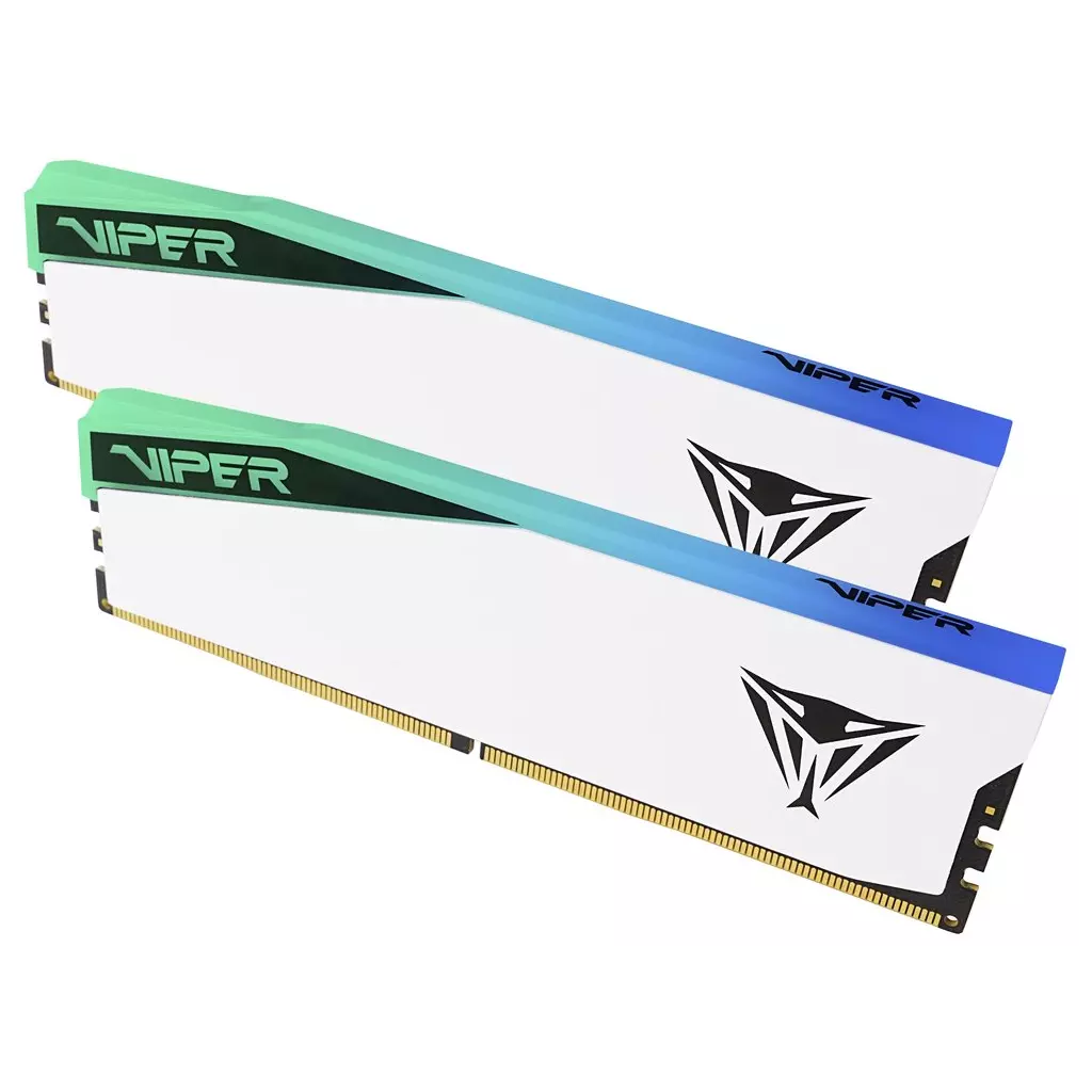 Obrázek produktu PATRIOT VIPER ELITE 5 WHITE RGB 64GB DDR5 6200MHz / DIMM / CL42 / Kit 2x 32GB - bílá