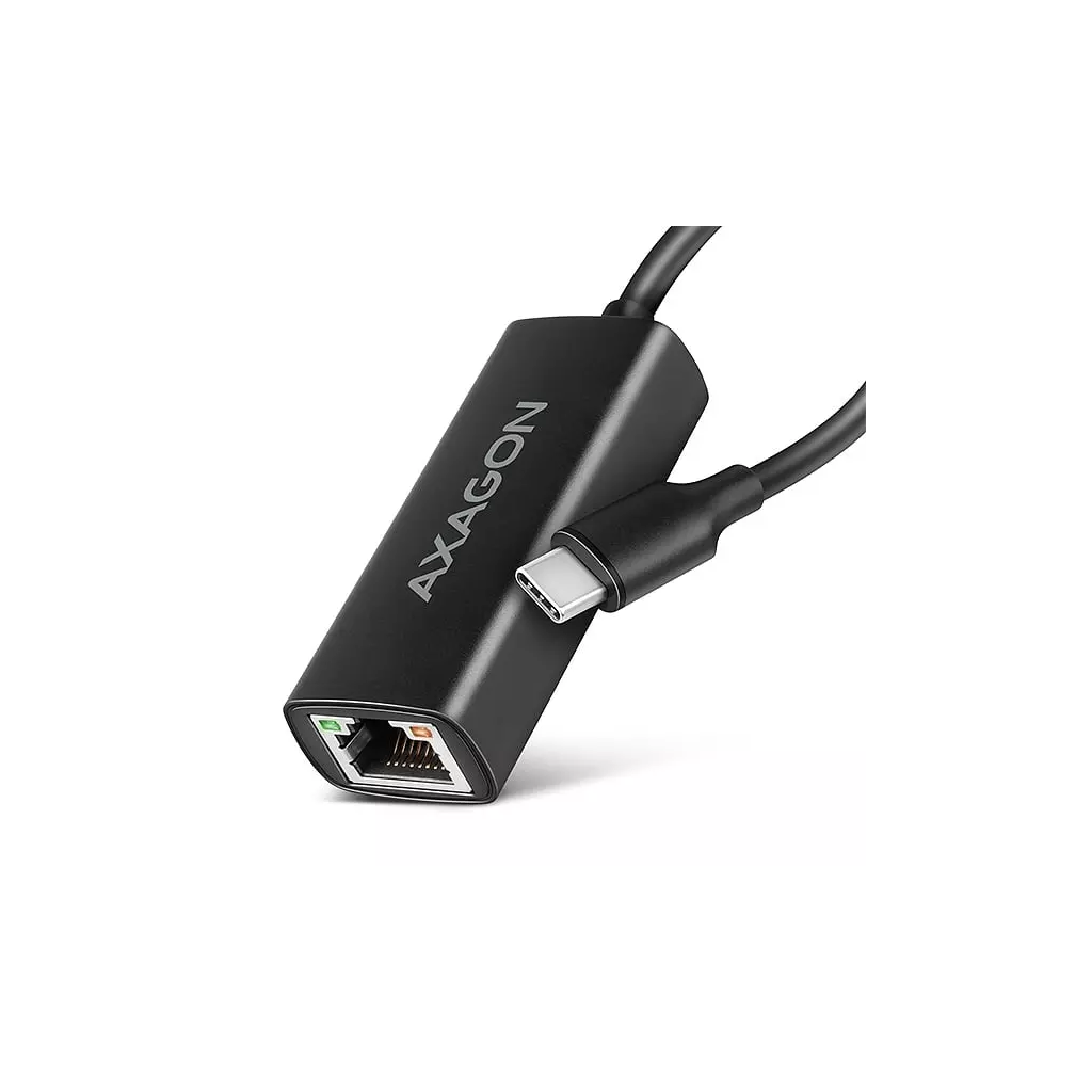 Obrázek produktu AXAGON ADE-ARC, USB-C 3.2 Gen 1 - Gigabit Ethernet síťová karta, Realtek 8153, auto instal