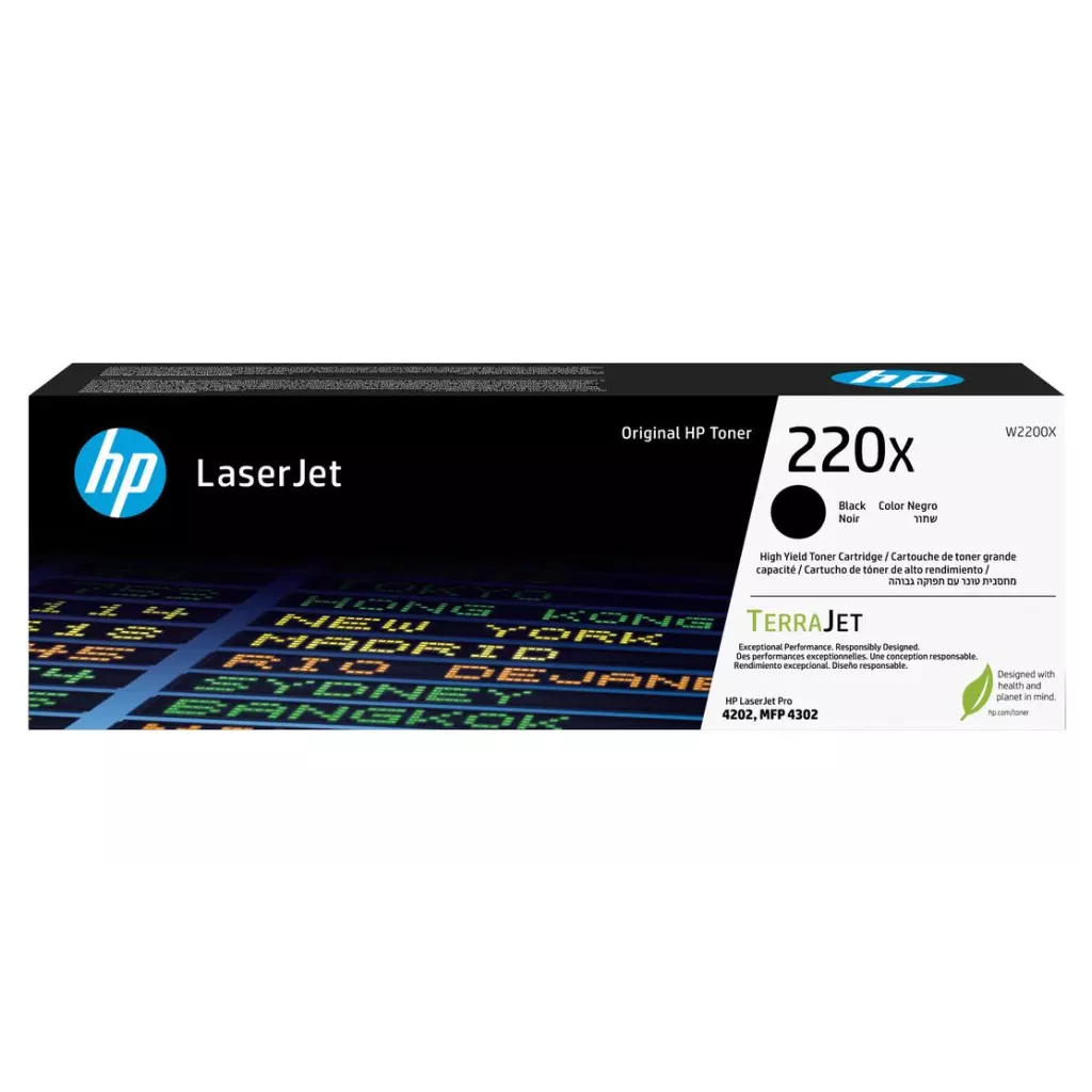 Obrázek produktu HP toner 220X (černý, 7500str.) pro LaserJet Pro 4202dn, 4202dw, MFP 4302dw, MFP 4302fdn, MFP 4302fdw