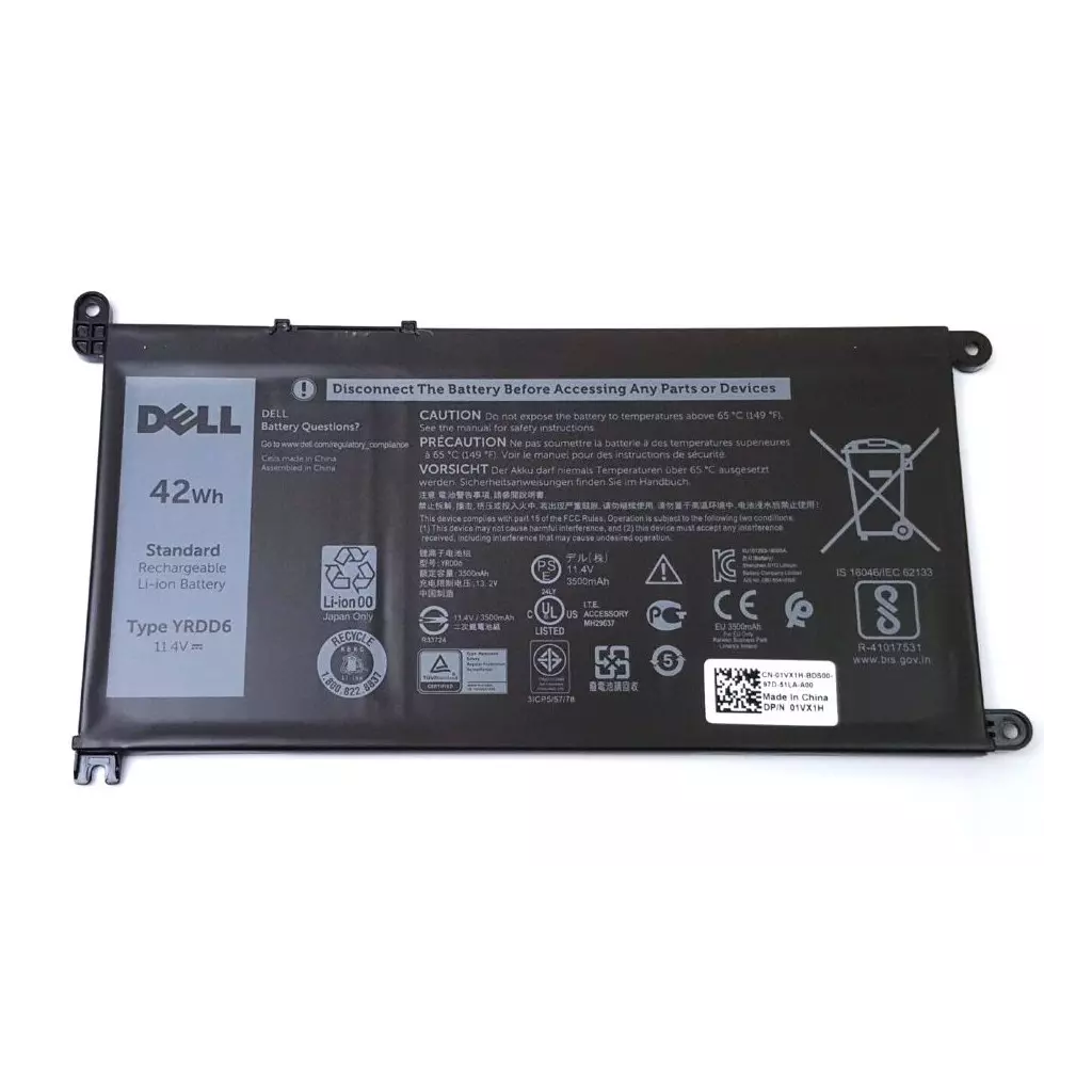 Obrázek produktu DELL baterie 3-článková 42Wh Li-Ion pro Inspiron 3780/5590, Vostro 5490/5590 - černá