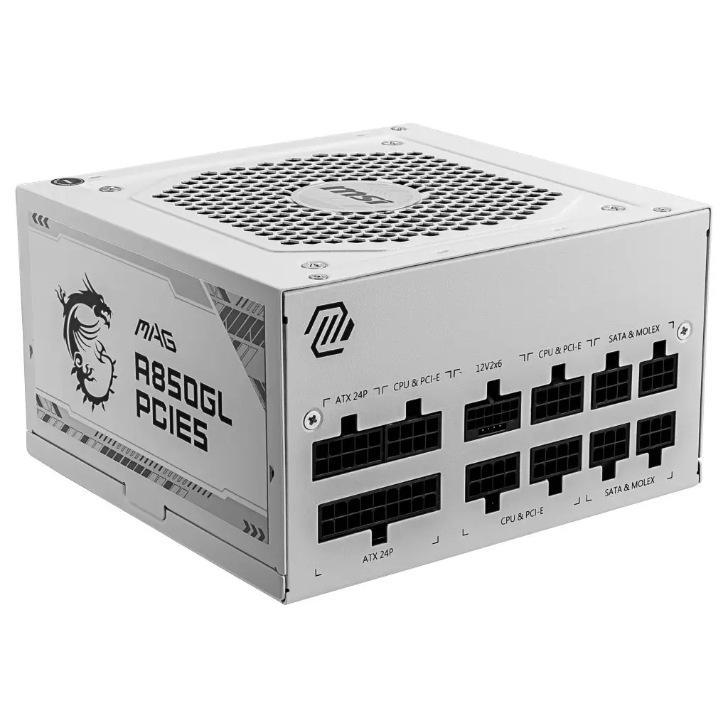 Obrázek produktu MSI MAG A850GL PCIE5 WHITE 850W - bílá