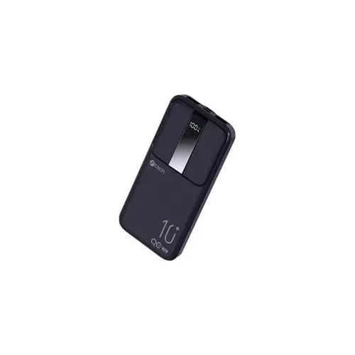 obrázek produktu C-tech Powerbanka 10000mAh, Li-Pol, 22,5W, USB-C/USB-A/micro USB - černá