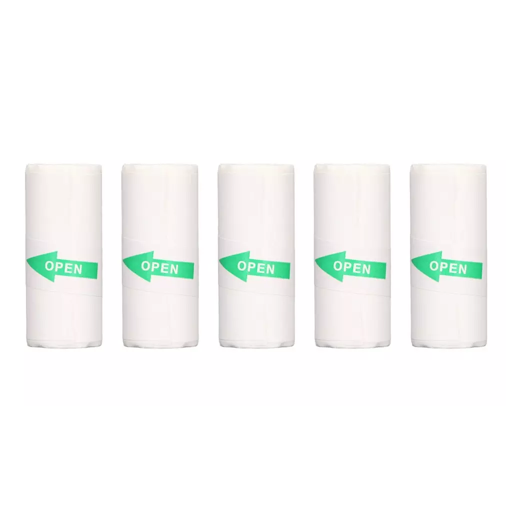Obrázek produktu Helmer samolepící kotoučky pro termo mini tiskárnu TP 01, 5ks, bílé
