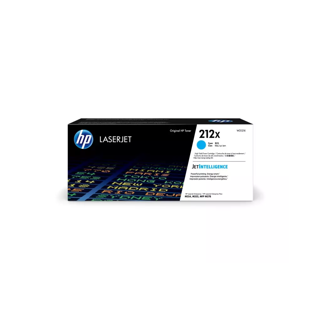 Obrázek produktu HP 212X LaserJet azurová tonerová kazera, W2121X