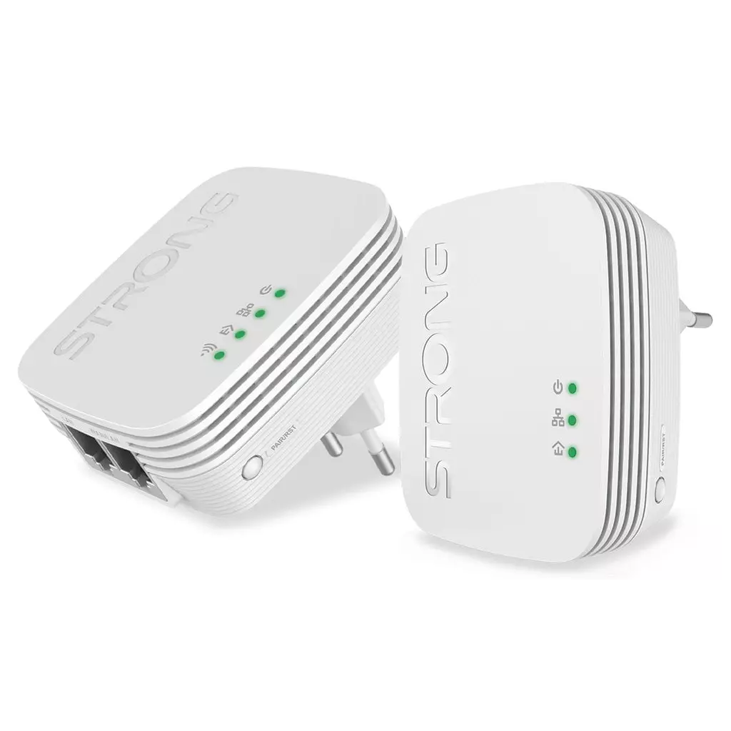 Obrázek produktu Strong sada 2x adaptérů Powerline WF 600 DUO MINI, bílá