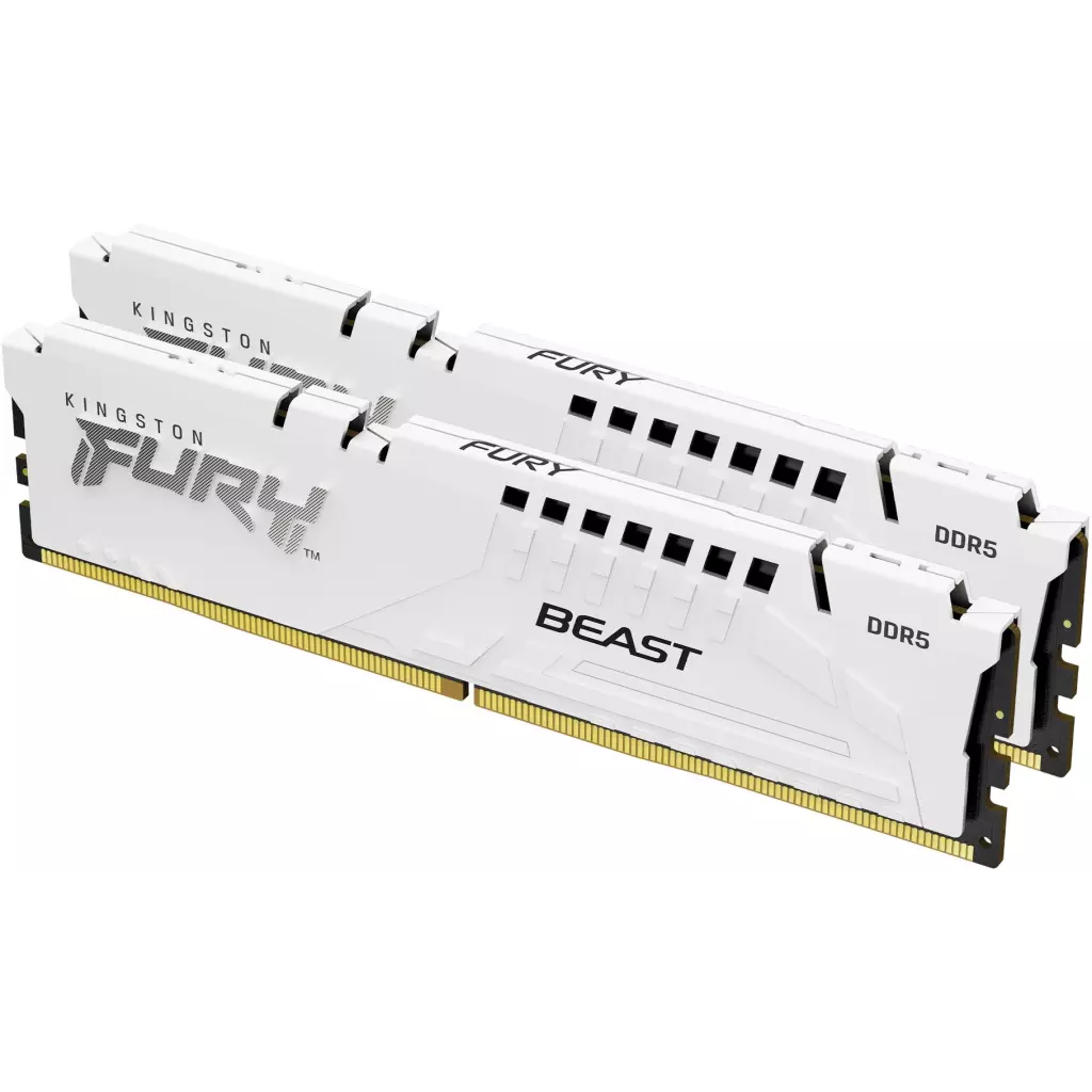 Obrázek produktu Kingston Fury Beast DDR5 32GB 6000MHz XMP bílá (Kit 2x16GB) - bílá
