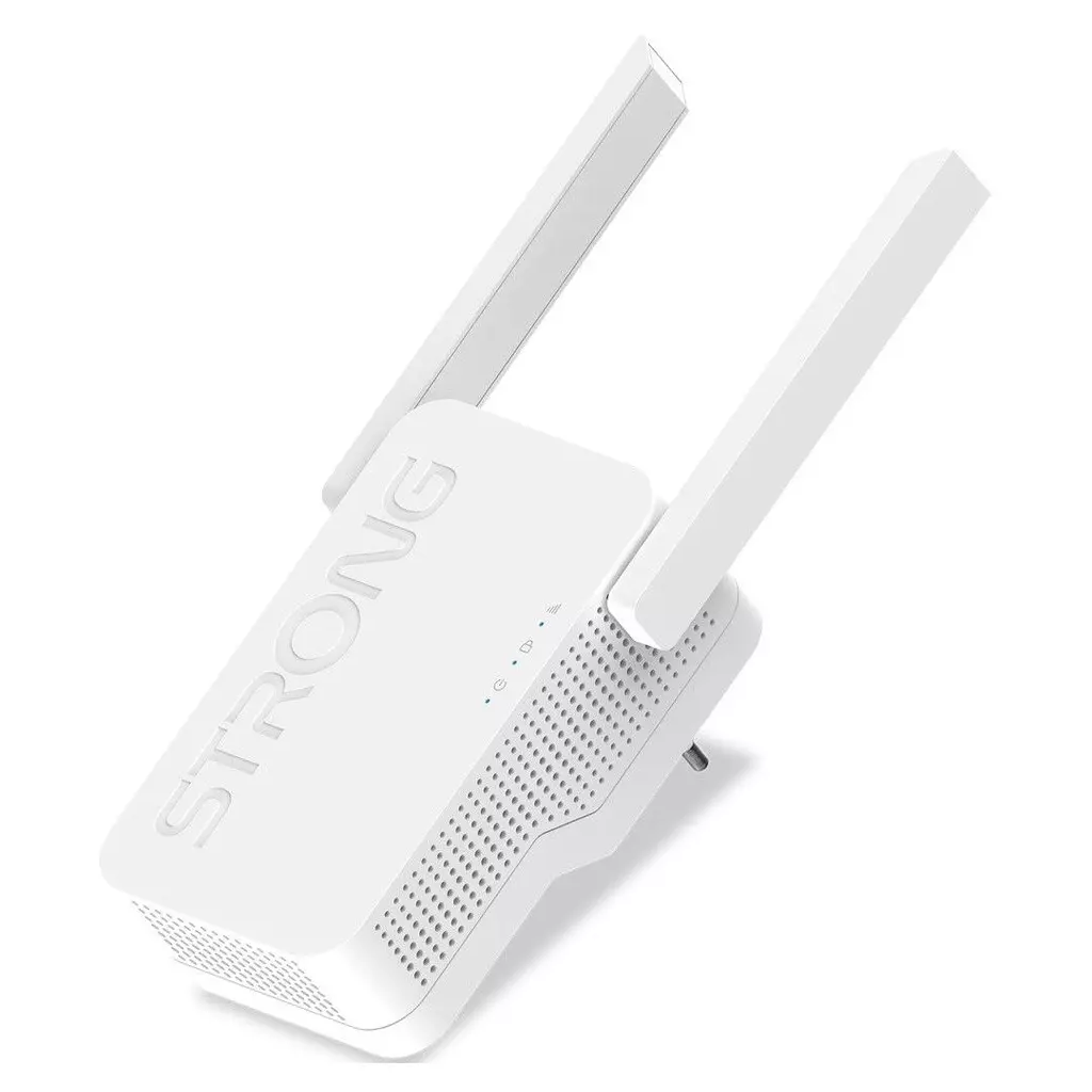 Obrázek produktu Strong univerzální opakovač AX1800/ Wi-Fi 6 standard 802.11ax/ 1800 Mbit/s/ 1x WAN/LAN bílý