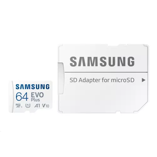 obrázek produktu Samsung microSDXC 64GB EVO Plus + SD adaptér
