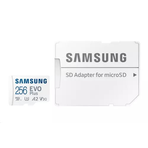obrázek produktu Samsung microSDXC 256GB EVO Plus + SD adaptér