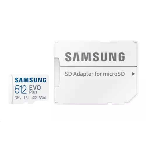 obrázek produktu Samsung microSDXC 512GB EVO Plus + SD adaptér