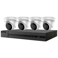 obrázek produktu HiLook Powered by HIKVISION 4K PoE Turret KIT/ IK-4248TH-MH/P/ 4x kamery IPC-T280H 2.8mm/ 1x NVR-104MH-C/4P/ 2TB HDD