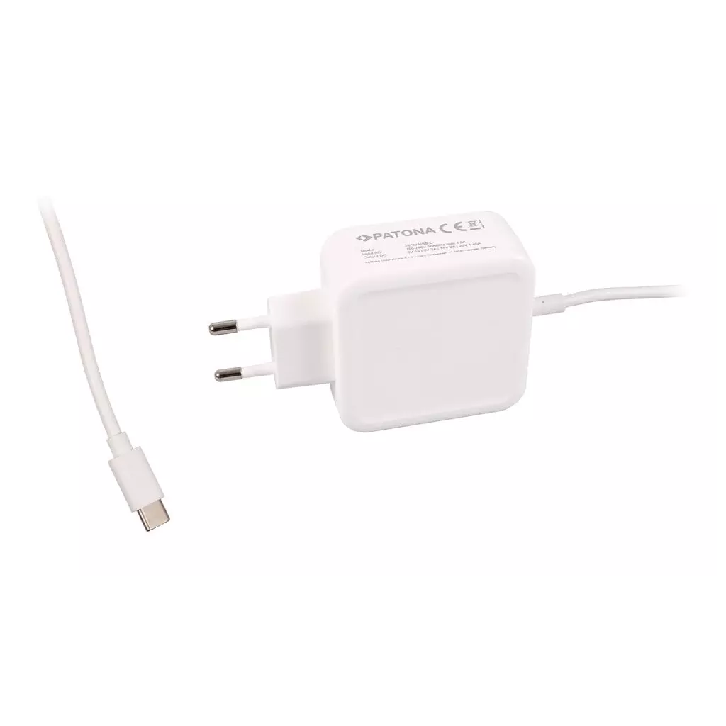 Obrázek produktu PATONA napájecí adaptér pro tablet PC/Smartphone/ 5V-20V 29W/ konektor USB-C/ bílý/ Power delivery - bílá