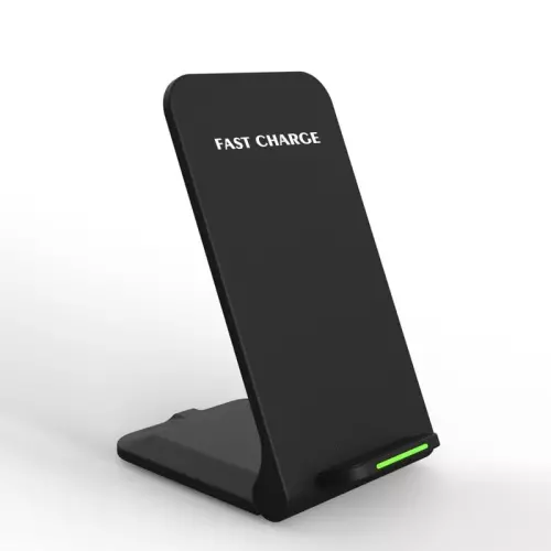 obrázek produktu 1stCOOL bezdrátová QI nabíječka skládací stojánek, černá, USB-C - černá