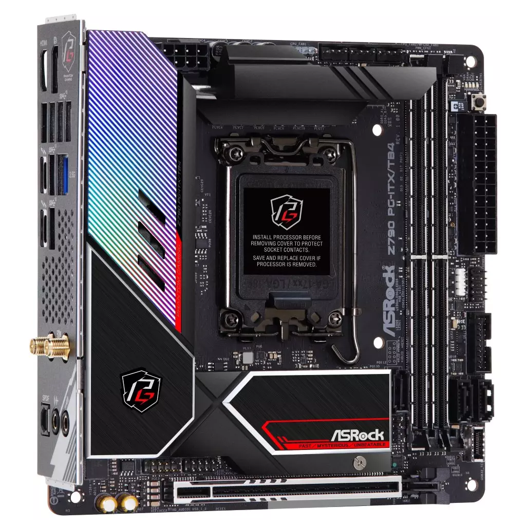 Obrázek produktu ASRock Z790 PG-ITX/TB4 / Intel Z790 / LGA1700 / 2x DDR5 / 3x M.2 / HDMI / DP / 2x Thunderbolt / WiFi / Mini-ITX