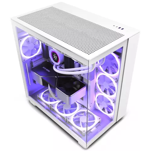 obrázek produktu NZXT H9 Flow, bílá - bílá