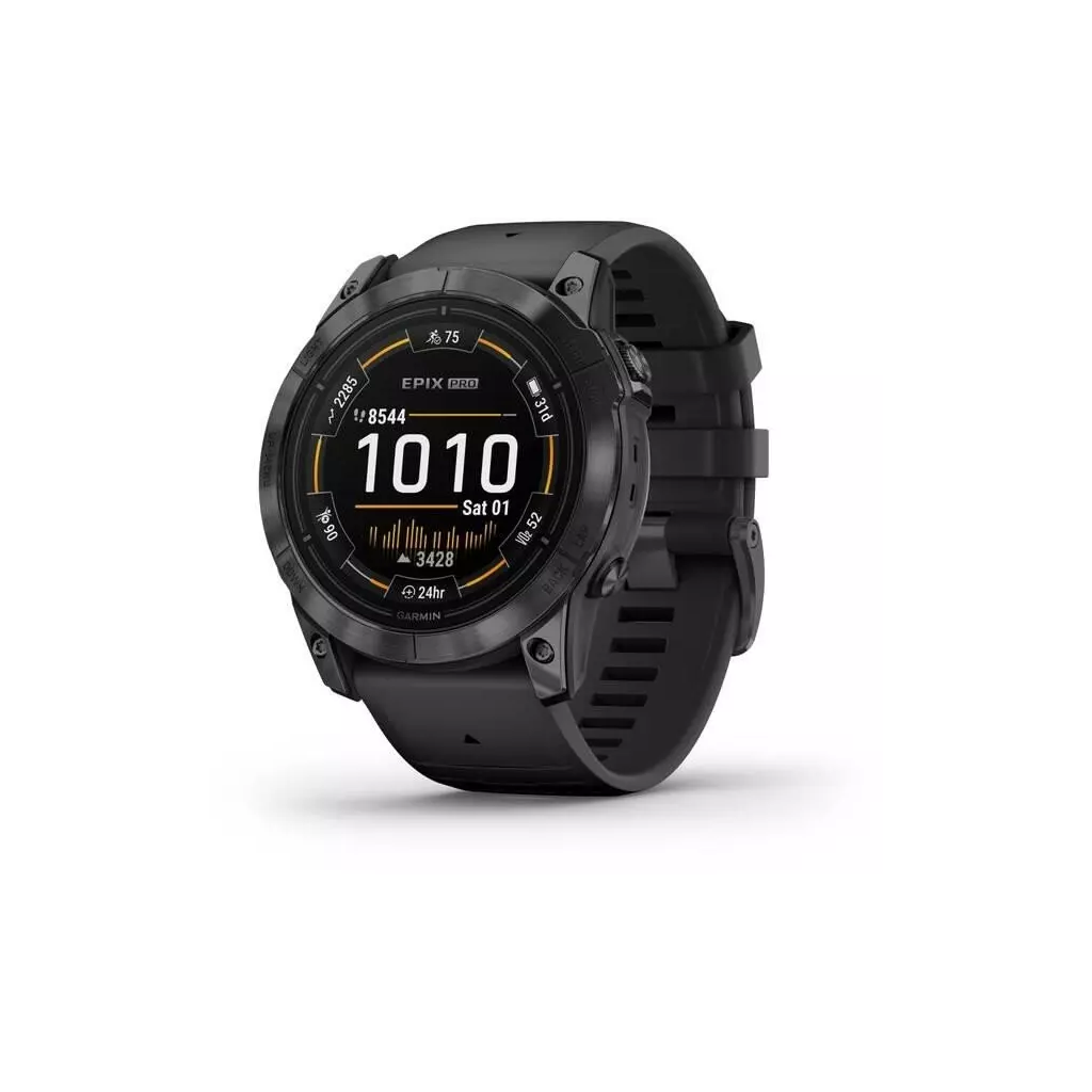 Obrázek produktu Epix™ Pro (Gen 2) – Standard Edition | 51 mm Gray/ Black Silicone Band