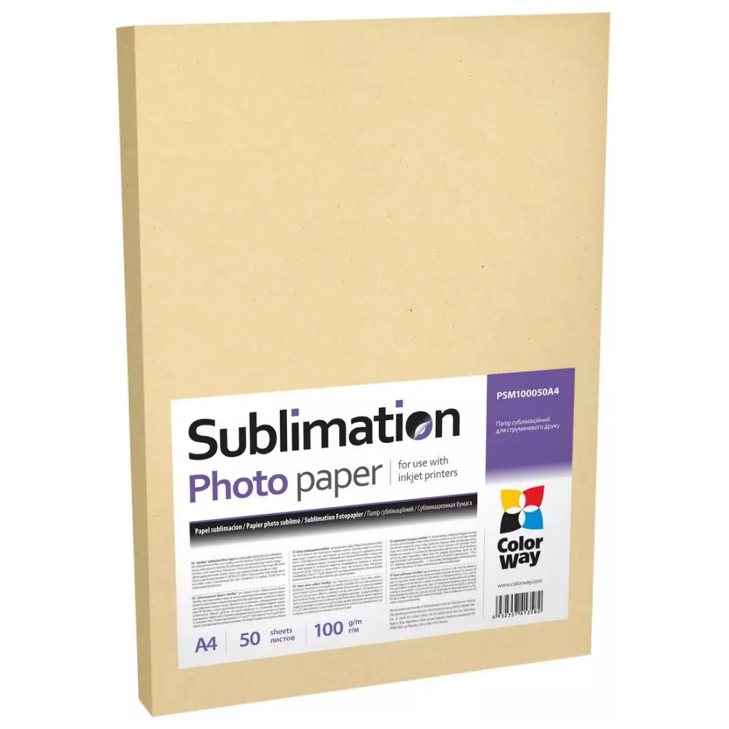 Obrázek produktu ColorWay fotopapír sublimační 100g/m2, A4, 50 kusů
