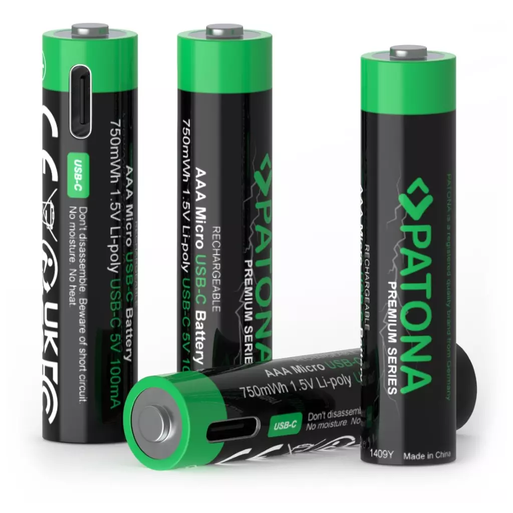 Obrázek produktu PATONA nabíjecí baterie AAA/LR03 Li-Pol 500mAh