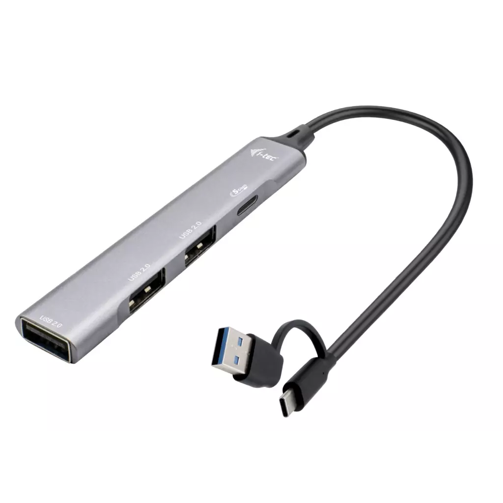 Obrázek produktu i-tec USB-A/USB-C Metal HUB 1x USB-C 3.1 + 3x USB 2.0