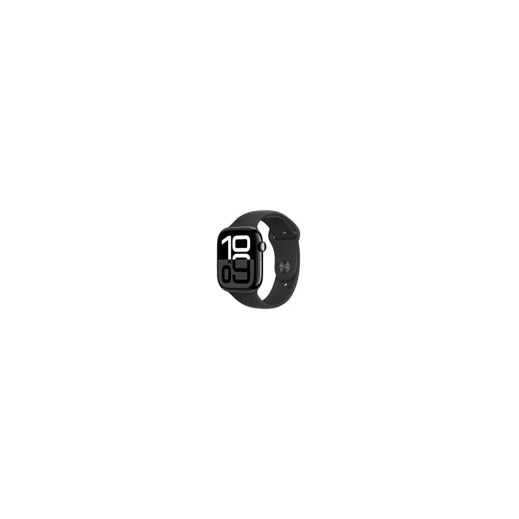 Obrázek produktu Apple Watch Series 10 GPS 42mm Jet Black Aluminium Case with Black Sport Band - M/L (MWWF3QC/A)