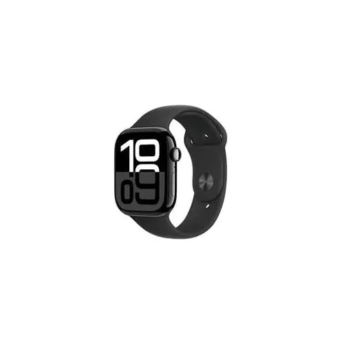 obrázek produktu Apple Watch Series 10 GPS 42mm Jet Black Aluminium Case with Black Sport Band - M/L (MWWF3QC/A)