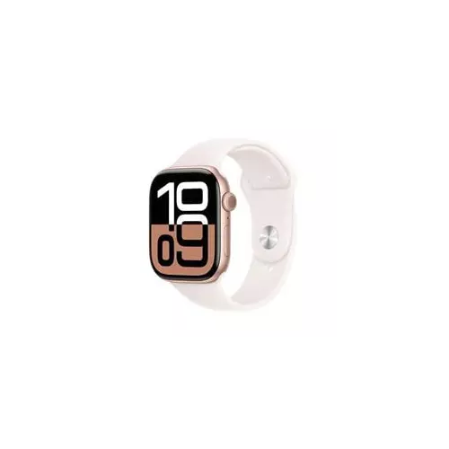 obrázek produktu Apple Watch Series 10 GPS 42mm Rose Gold Aluminium Case with Light Blush Sport Band - S/M (MWWH3QC/A)