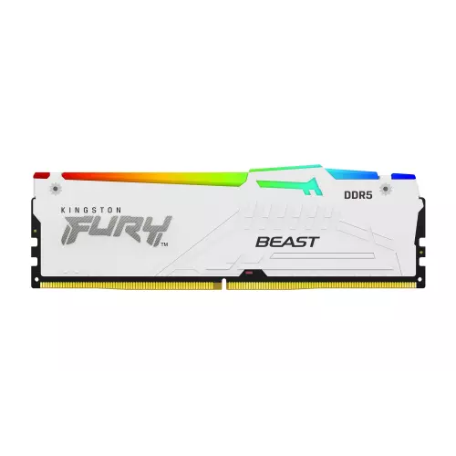 obrázek produktu Kingston Fury Beast DDR5 RGB 16GB 6000MHz CL36 AMD EXPO bílá  - bílá